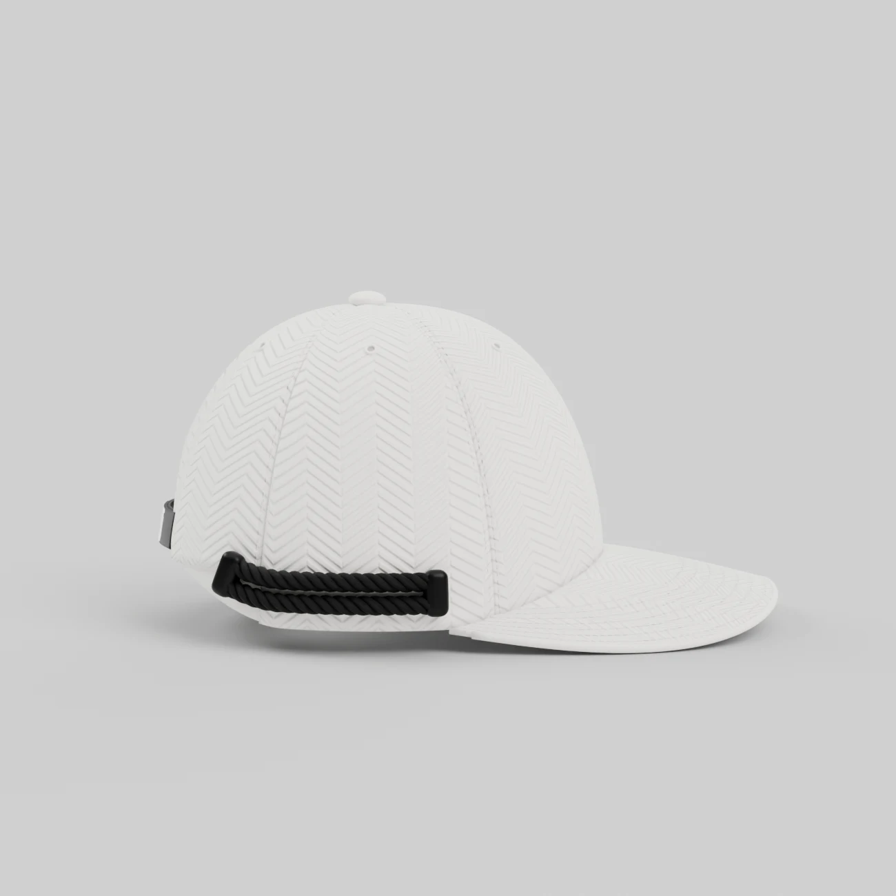 Right side view showing the double agal cords
